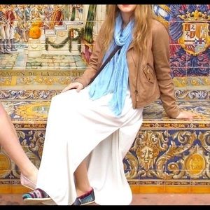 Pull&Bear Tan Leather Jacket